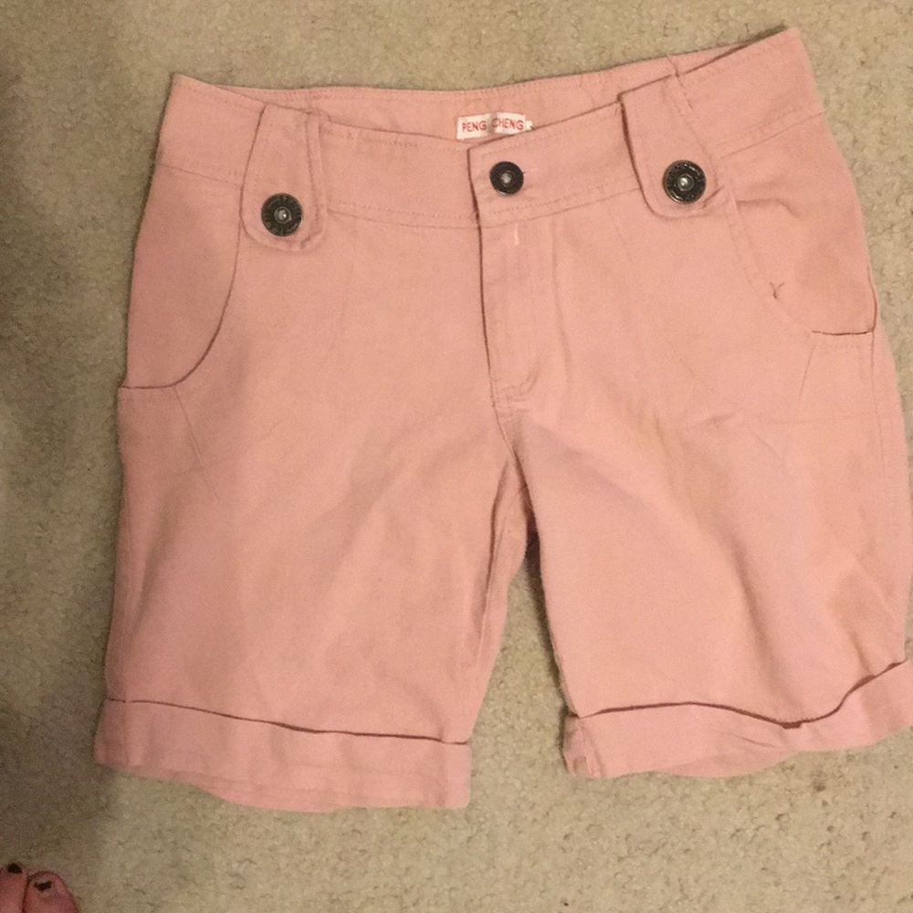 Children’s pink flower shorts